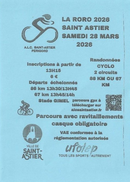 Randonnée cyclo La Roro 2026
