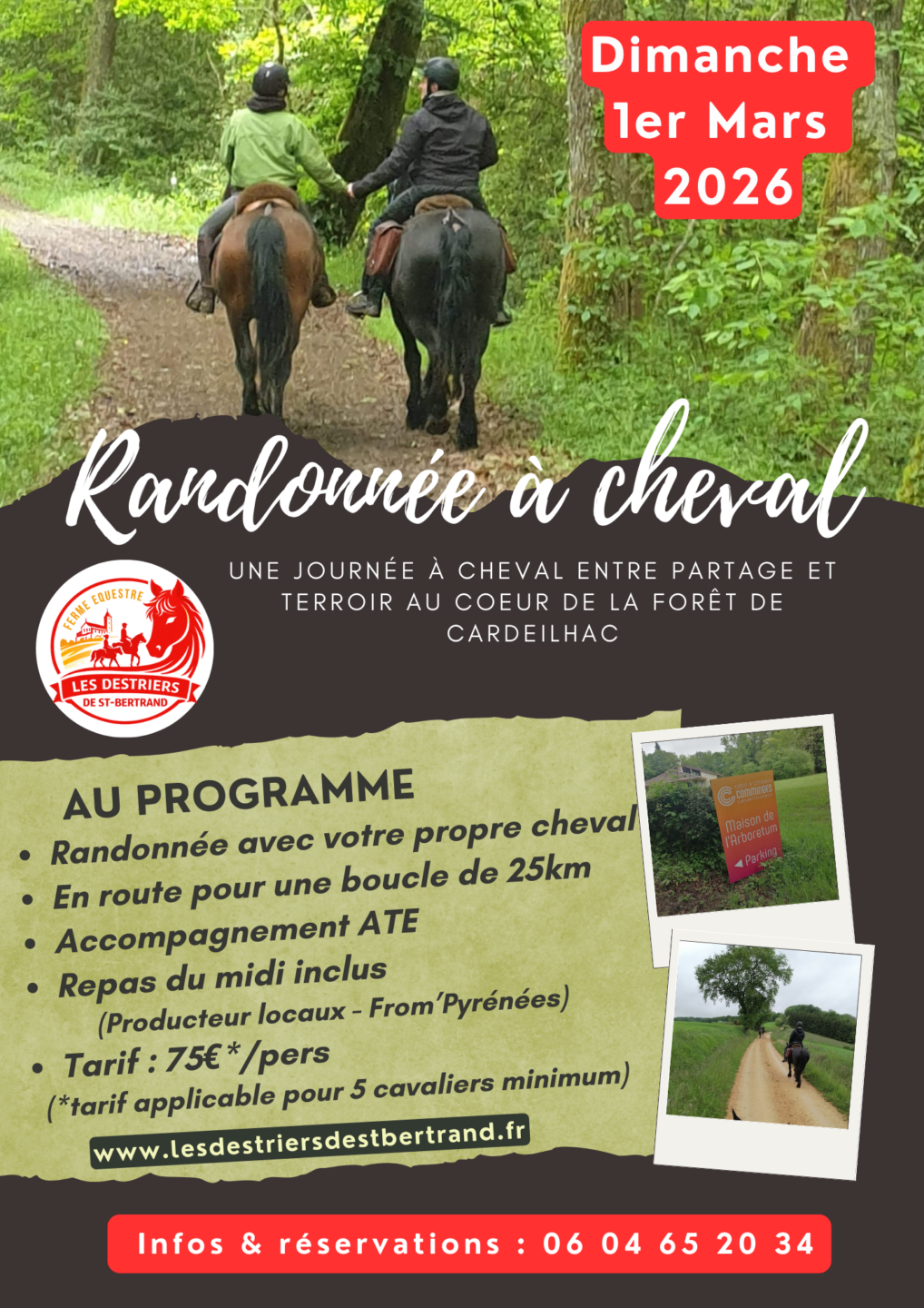 RANDONNEE EQUESTRE Saint-Marcet 2026-03-01 RANDONNEE EQUESTRE
