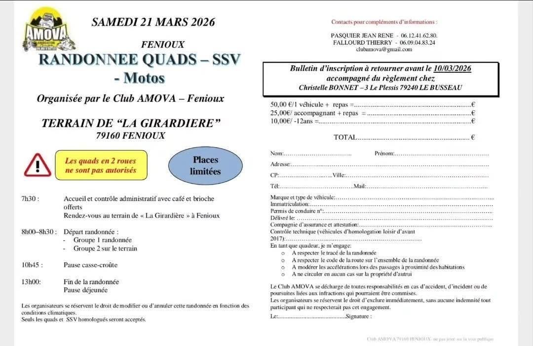 Randonnée quads SSV Motos