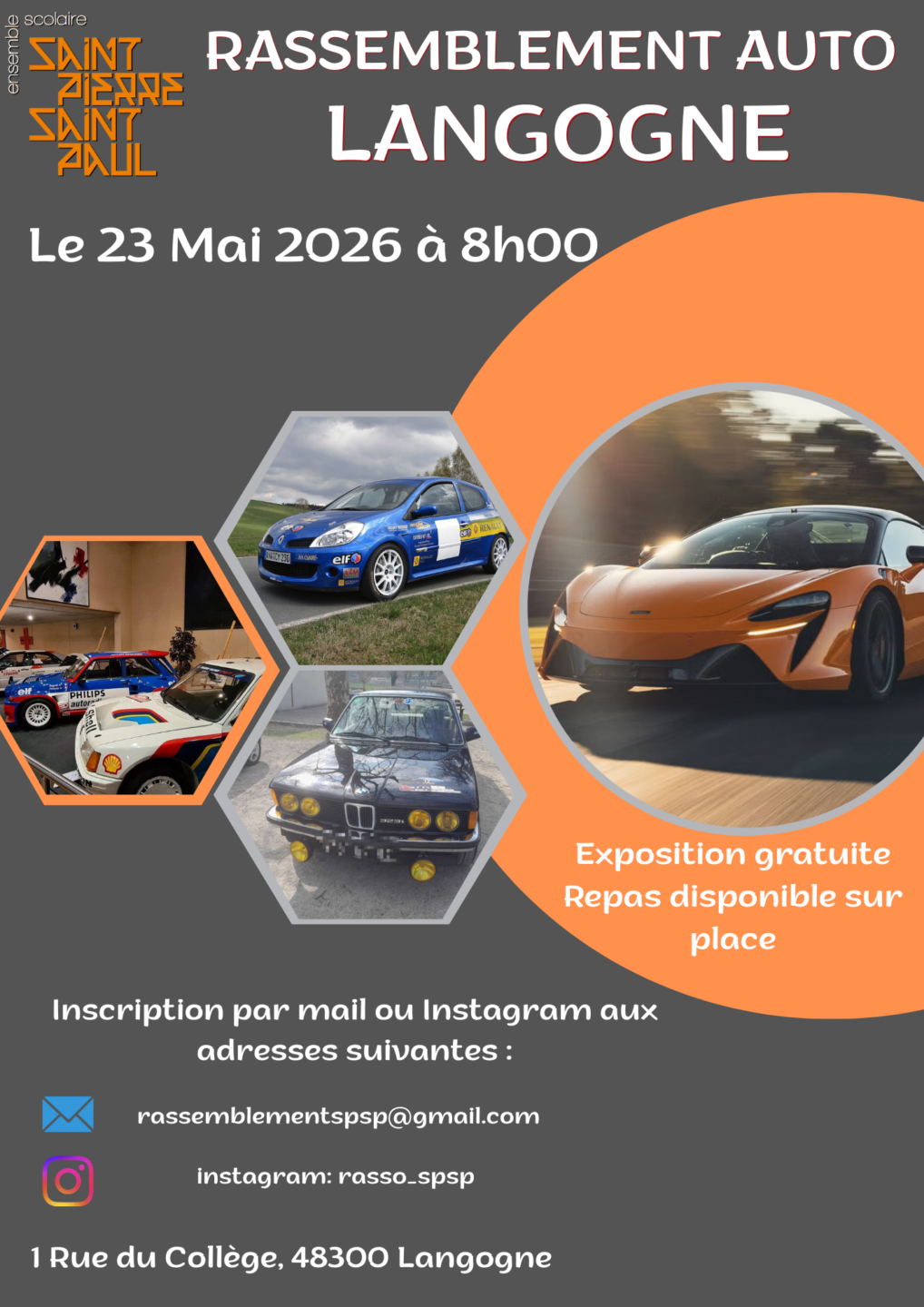 RASSEMBLEMENT AUTO 1 Rue du Collège Langogne 2026-05-23 RASSEMBLEMENT AUTO