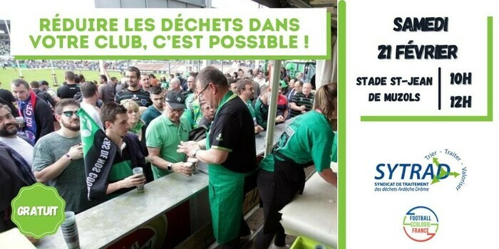 Réduire les déchets dans mon club sportif (atelier gratuit) Stade du FC Muzolais Saint-Jean-de-Muzols