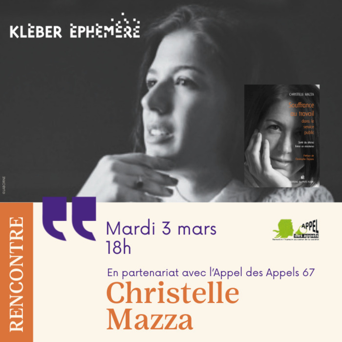 Rencontre avec Christelle Mazza Kléber Éphémère Strasbourg