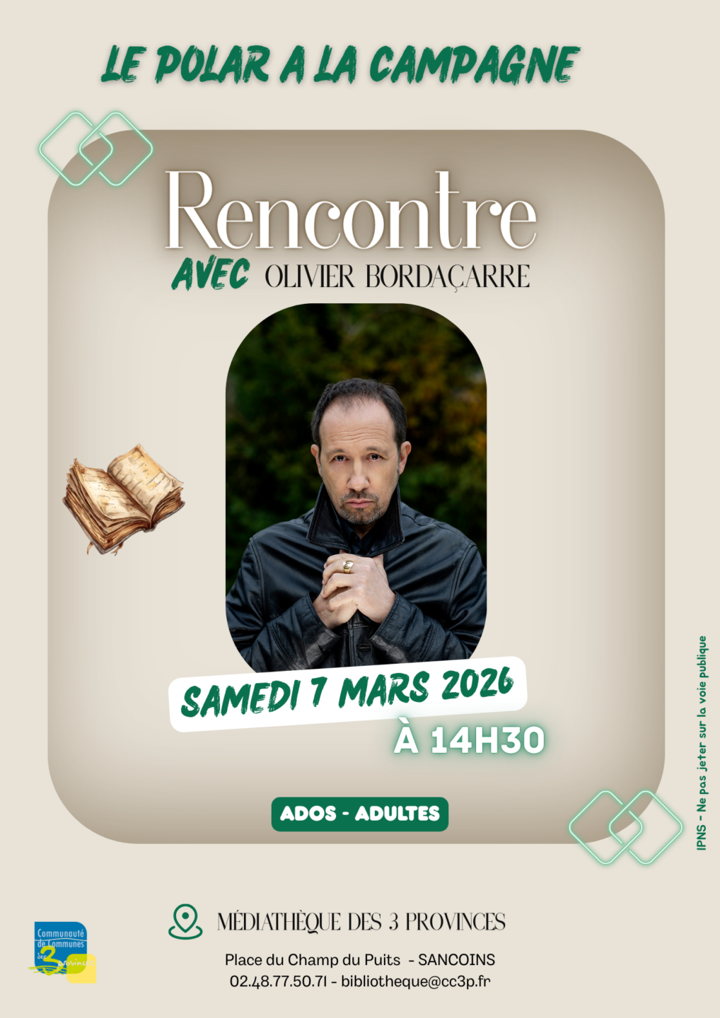 Rencontre avec Olivier Bordaçarre Le Polar à la campagne