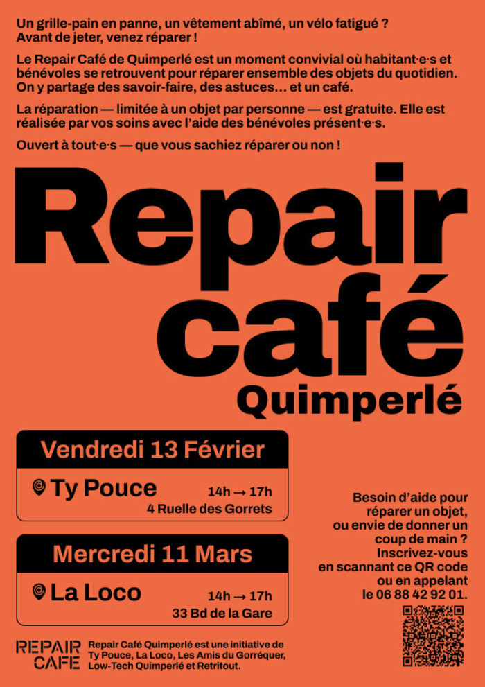 Repair Café Quimperlé La Loco Quimperlé
