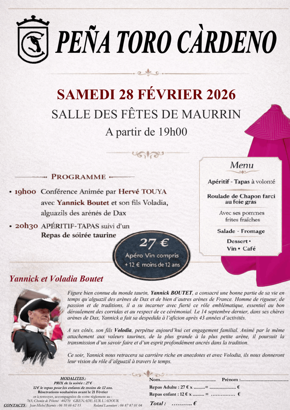 Repas pena Toro Cardeno