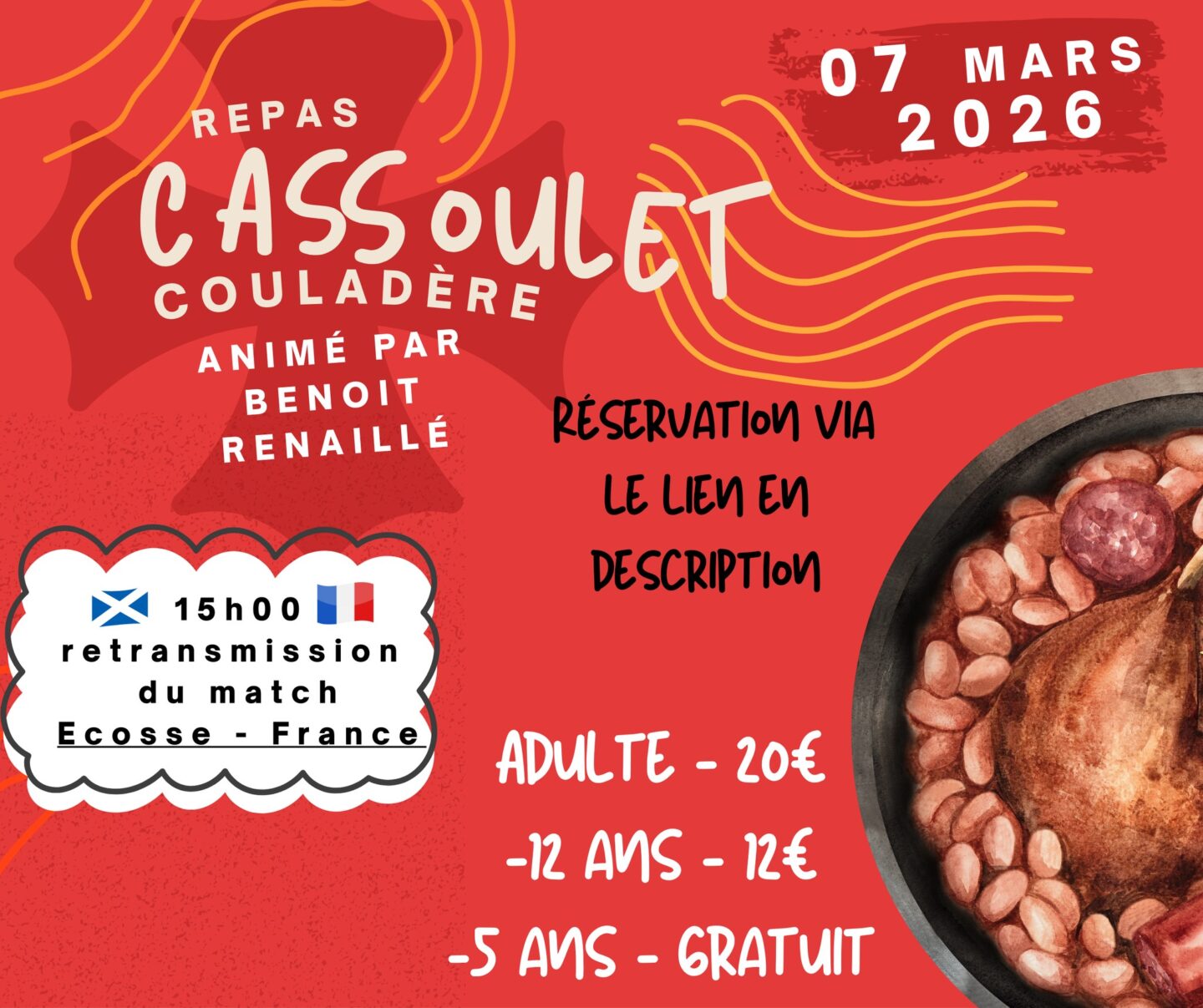 REPAS & RUGBY À COULADÈRE