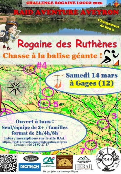 Rogaine des Ruthènes course d'orientation géante !