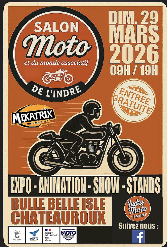 Salon de la moto et du monde associatif de l'Indre