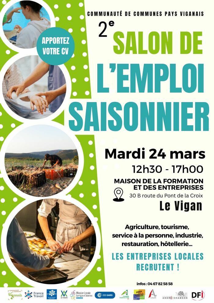 Salon de l’emploi saisonnier Le Vigan (30) Le Vigan Salon de l'emploi saisonnier Le Vigan (30) Le Vigan