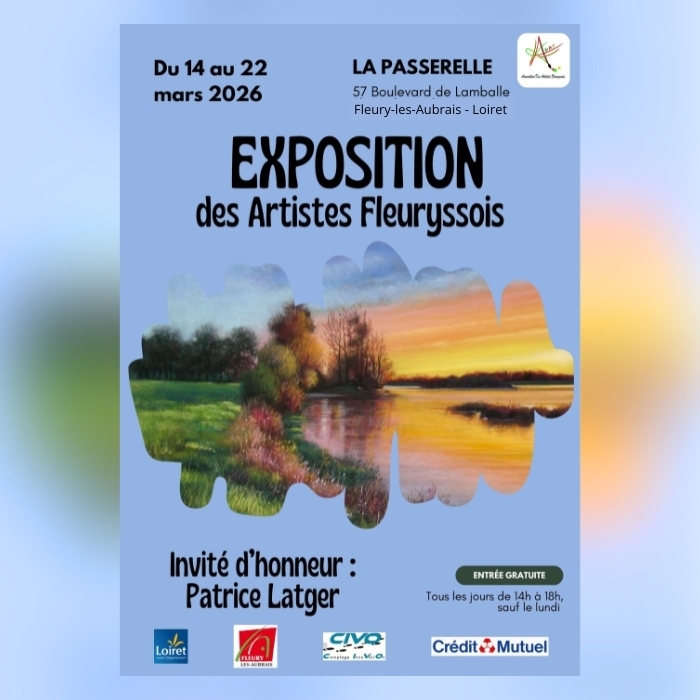 Salon des Artistes Fleuryssois 2026 Centre culturel la Passerelle Fleury-les-Aubrais