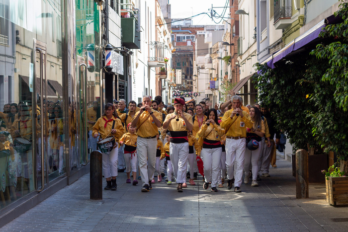 Santa Madrona amb carrer Prim Badalona