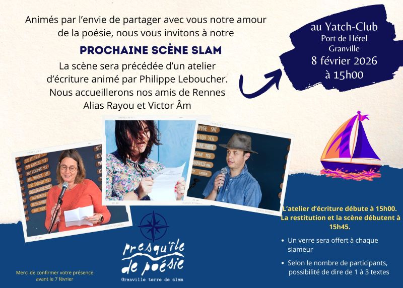 Scène ouverte de Slam Atelier d'écriture