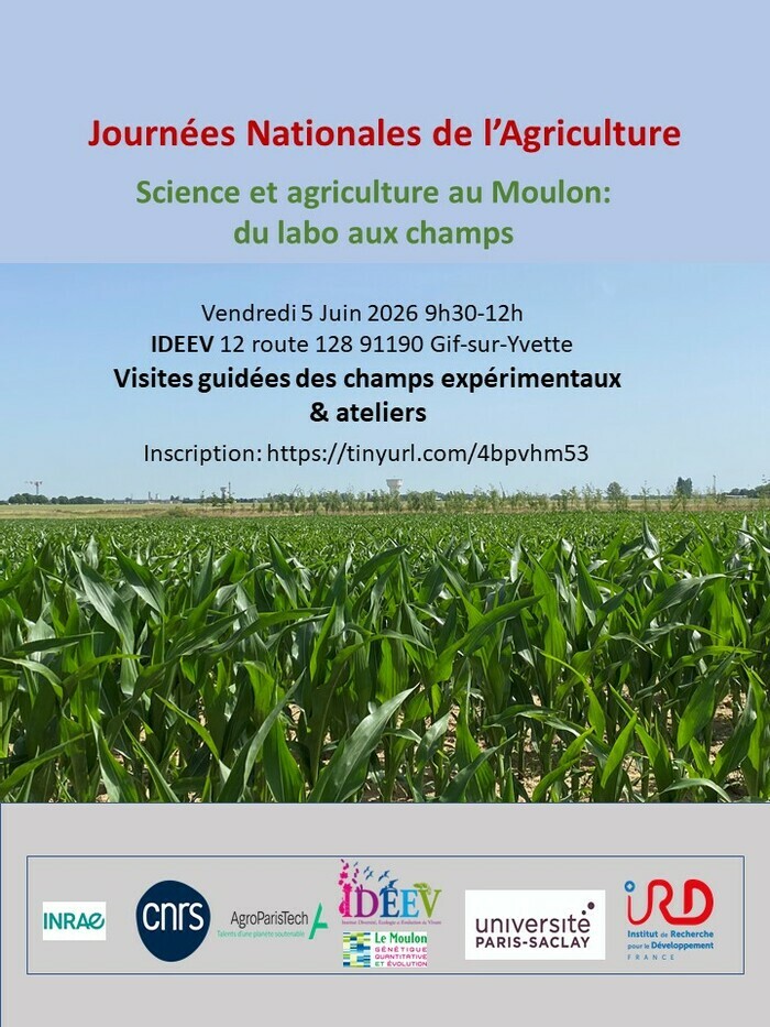 Science et agriculture au Moulon : du labo aux champs GQE IDEEV Gif-sur-Yvette