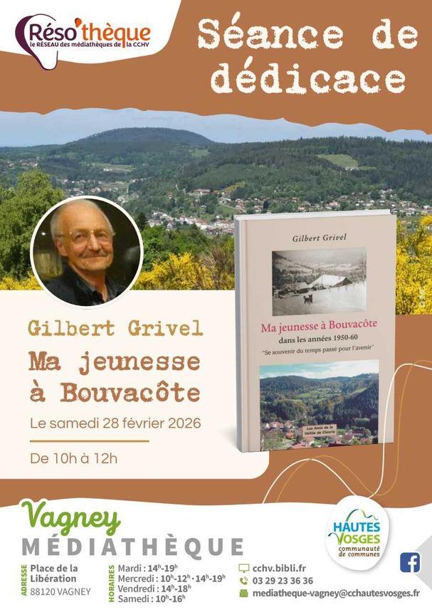 Séance de dédicace Gilbert Grivel