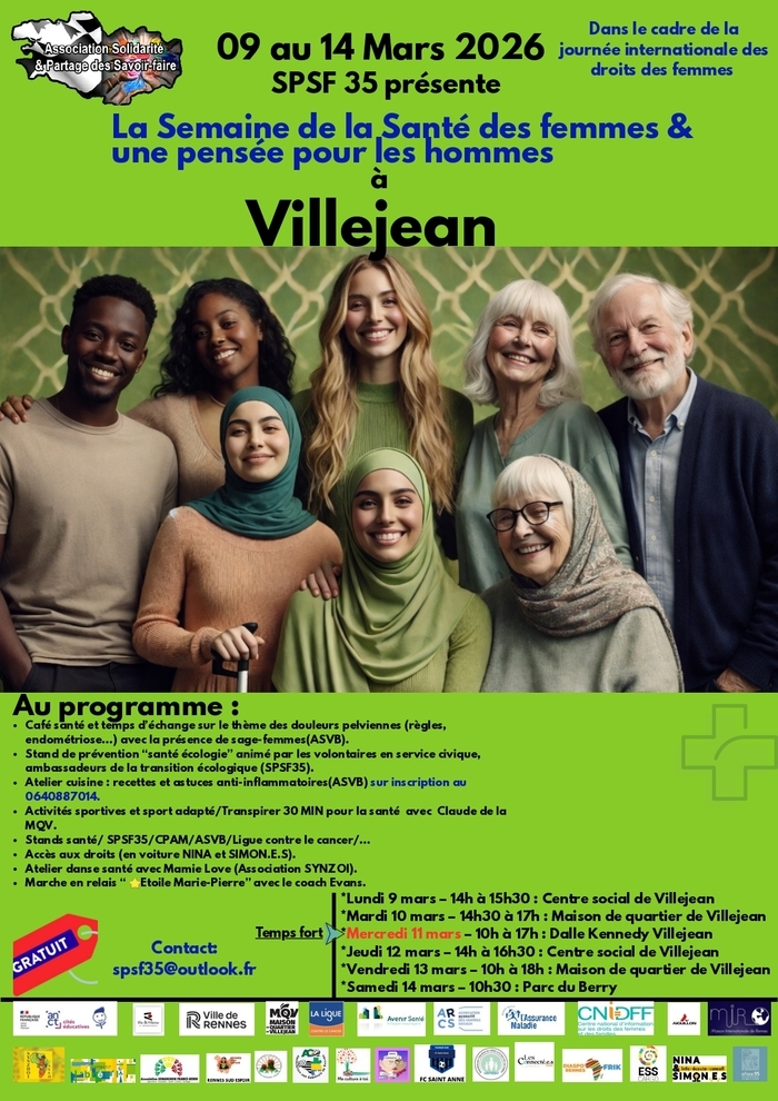 Semaine de la Santé des femmes – SPSF 35 Rencontre et Culture | Maison de Quartier de Villejean Rennes