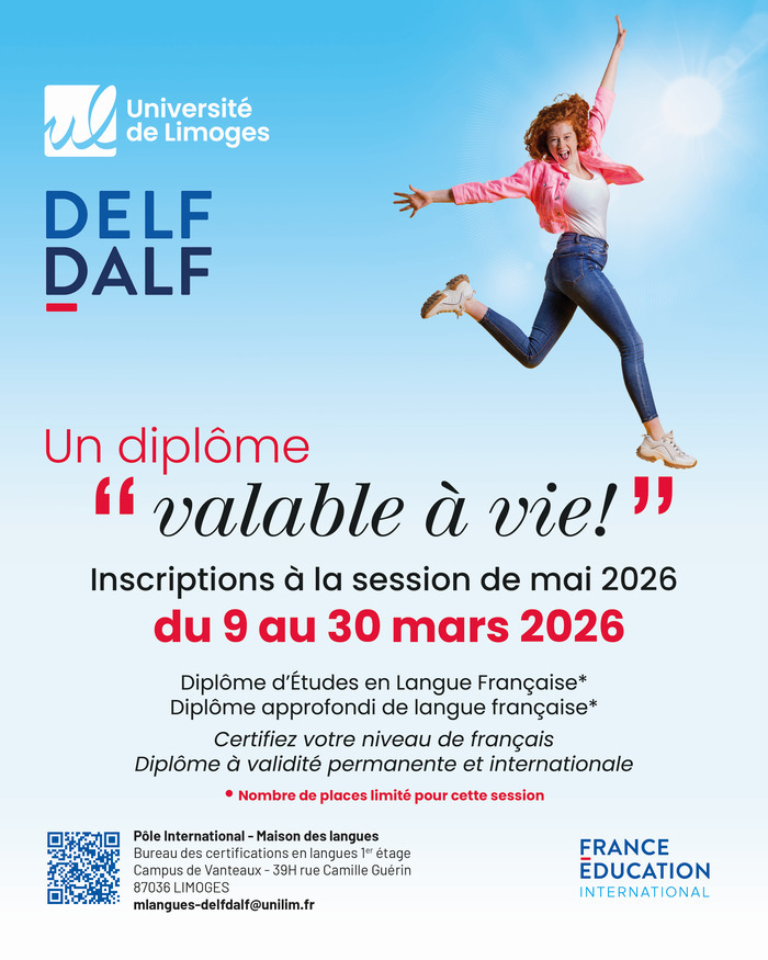 Session DELF-DALF - Mai 2026 Maison des Langues Limoges