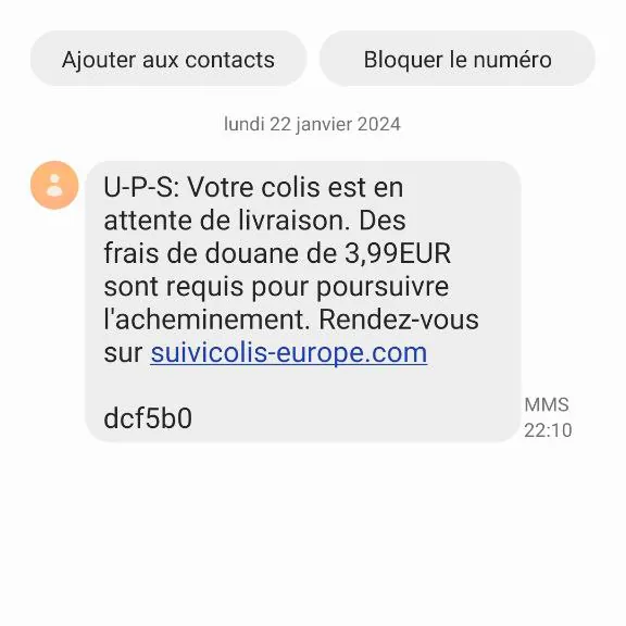 sms fraude