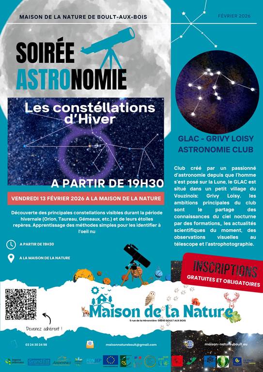 Soirée astronomie Les constellations d'hiver