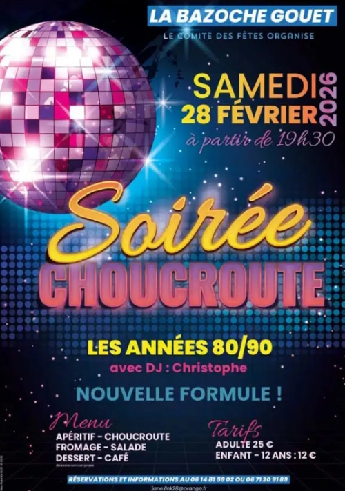 Soirée choucroute années 80-90s
