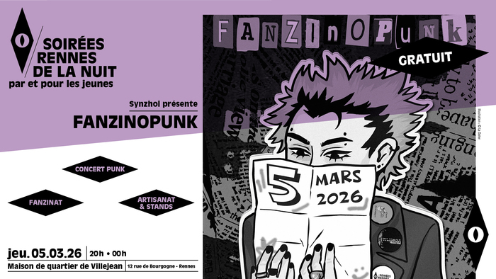 Soirée Fanzinopunk Rencontre et Culture | Maison de Quartier de Villejean Rennes
