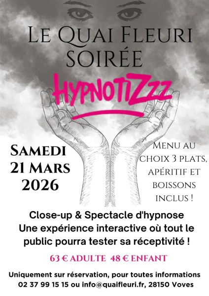 Soirée Hypnotizzz dîner-spectacle d’hypnose