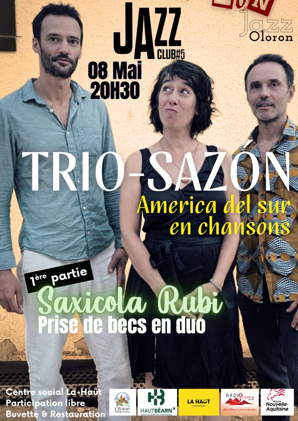 Soirée Jazz Club Trio-Sazon