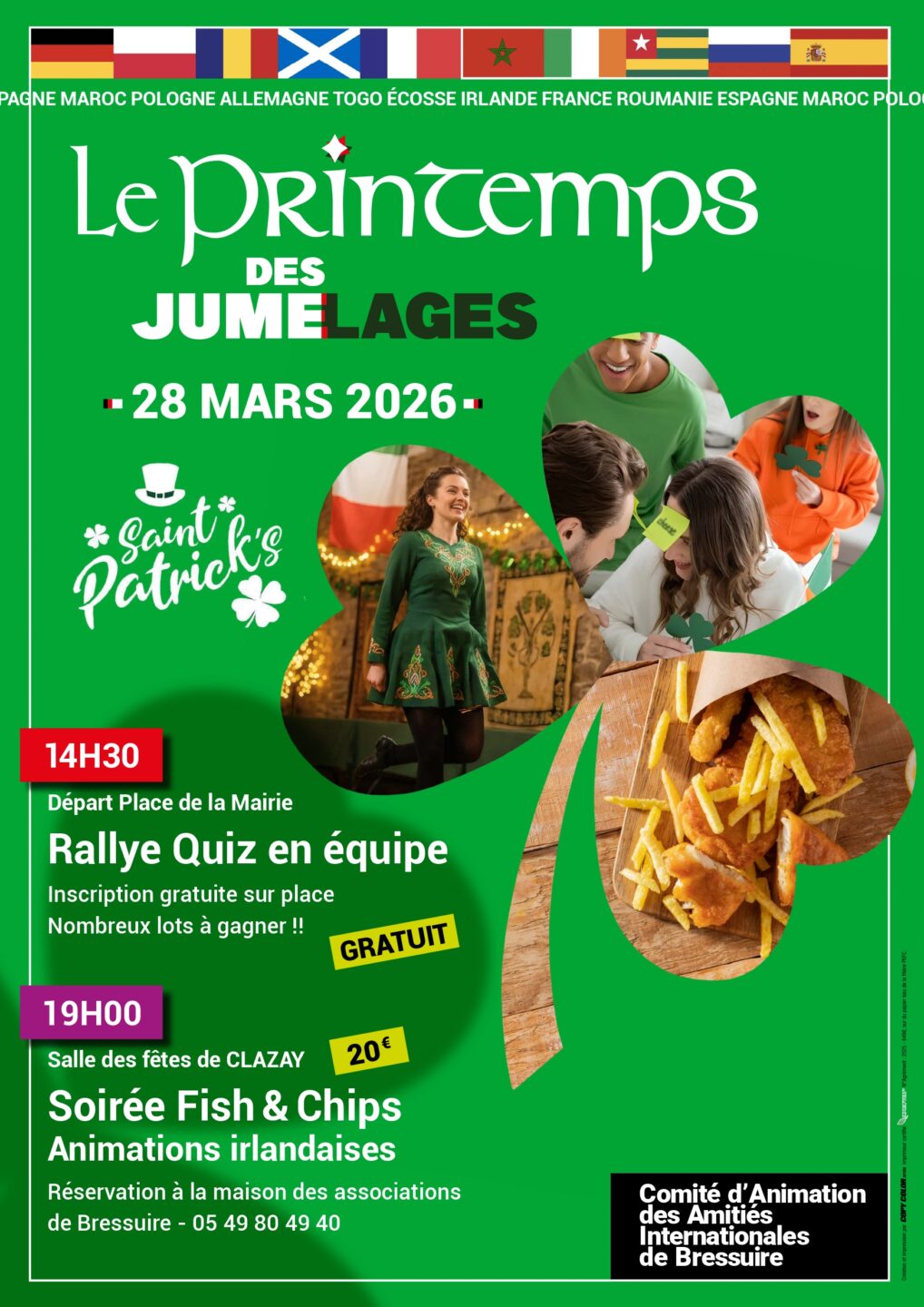 Soirée Saint Patrick et fish and chips