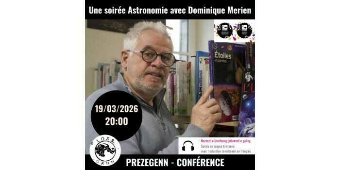 Soirée sur l'astronomie en langue bretonne Centre Culturel Breton Yezhou Ha Sevenadur Saint-Herblain