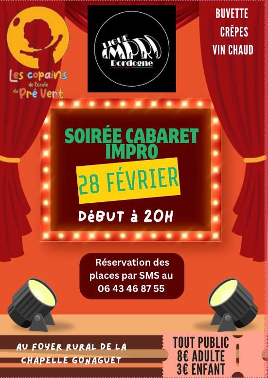 Soirée théâtre cabaret impro
