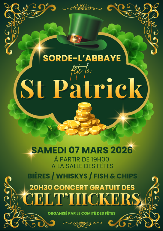 Sorde L'Abbaye fête la Saint Patrick
