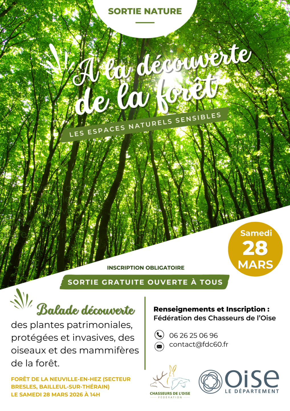 Sortie nature à la découverte des espaces naturels sensibles la forêt