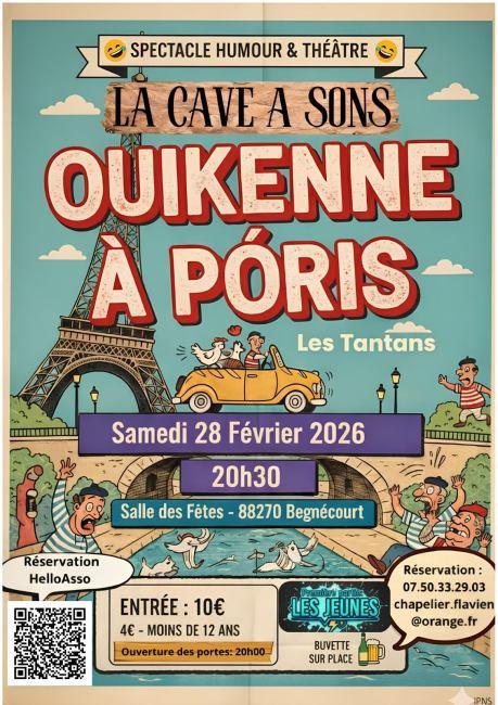 Spectacle humour et théâtre OUIKENNE À PÒRIS