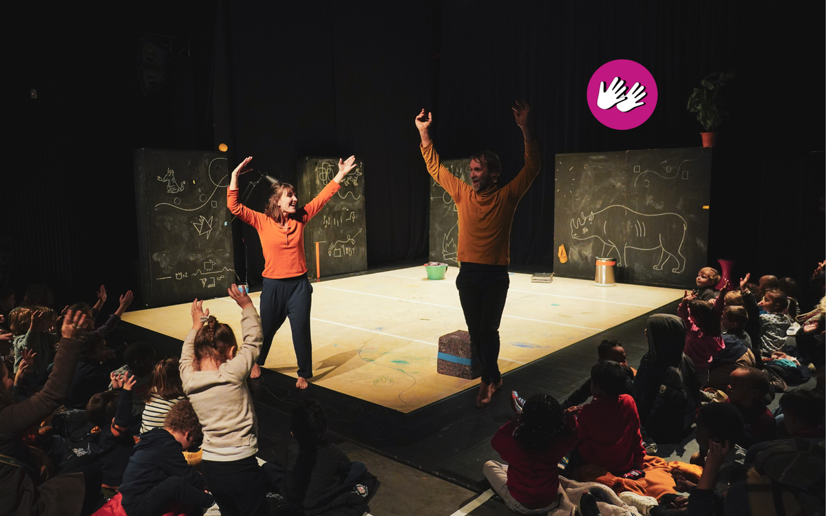 Spectacle LSF de Marc Lacourt « Pourquoi un arbre est une poule ? » Festival PULSE Médiathèque James Baldwin Paris