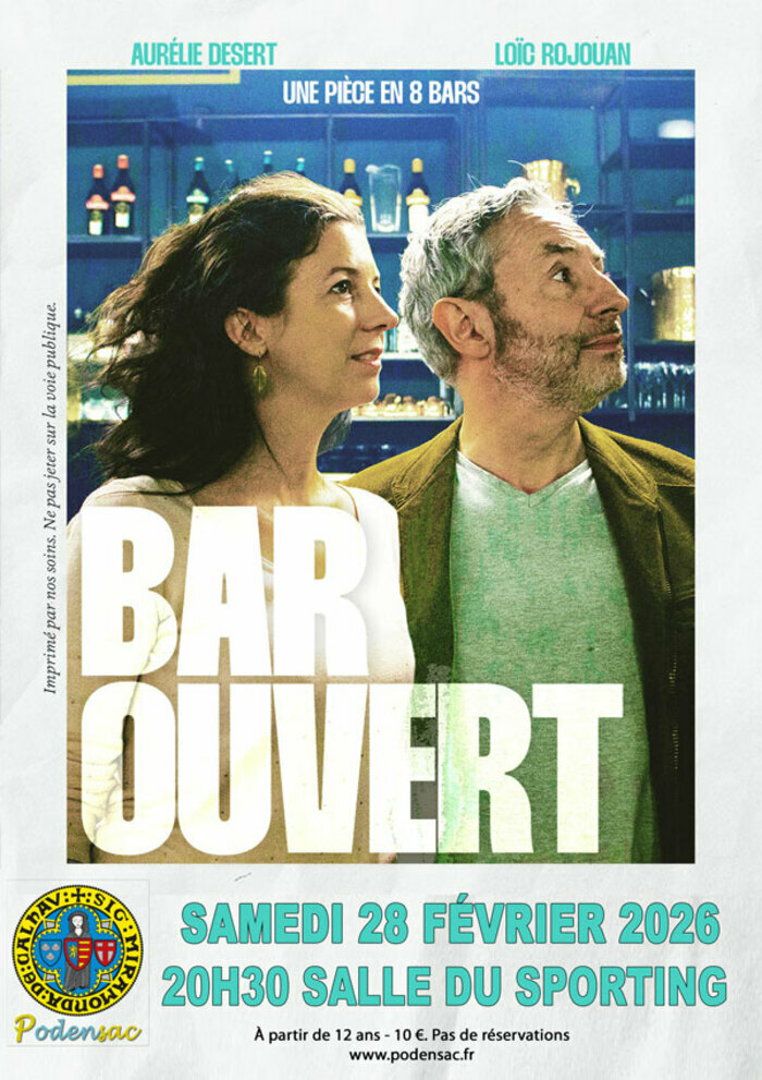 Spectacle théâtral « Bar Ouvert » Sporting Podensac