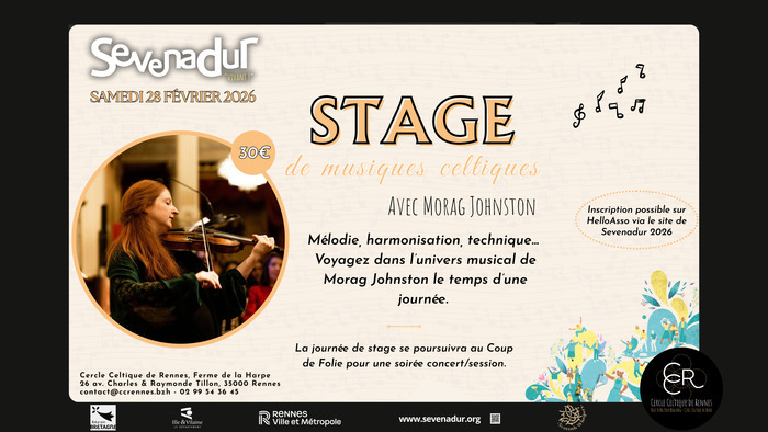 Stage musique celtique Cercle Celtique de Rennes Rennes