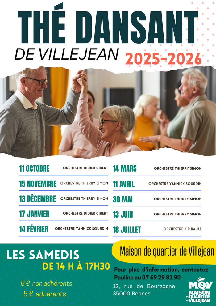 Thé dansant de Villejean Rencontre et Culture | Maison de Quartier de Villejean Rennes
