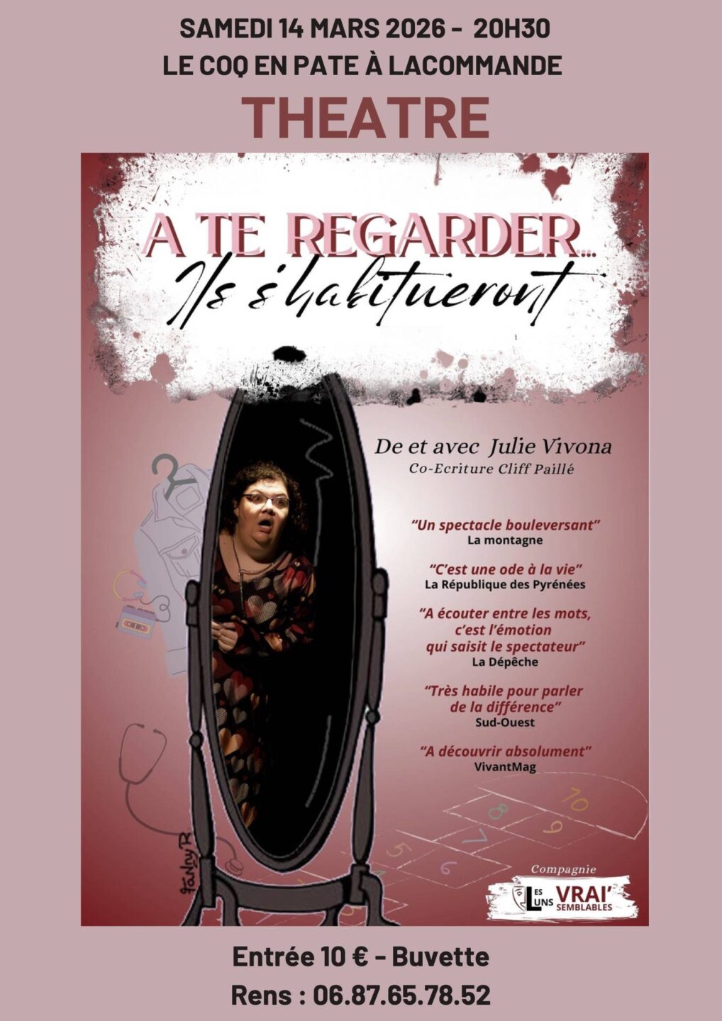 Théâtre A te regarder ils s'habitueront