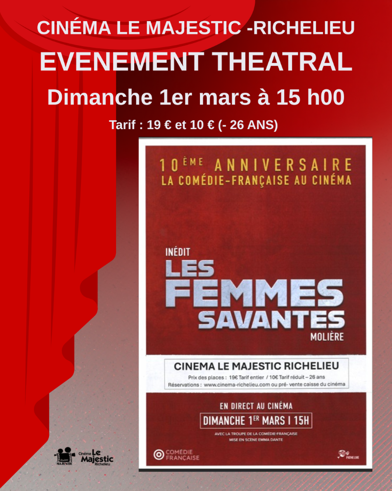 THEATRE DE LA COMEDIE FRANCAISE LES FEMMES SAVANTES Rue Henri Proust Richelieu 2026-03-01 THEATRE DE LA COMEDIE FRANCAISE LES FEMMES SAVANTES