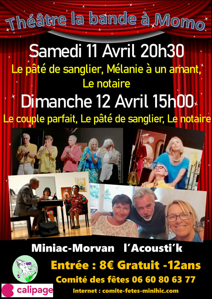 Théâtre : la Bande à Momo L’Acousti’k Miniac-Morvan Théâtre : la Bande à Momo L'Acousti'k Miniac-Morvan