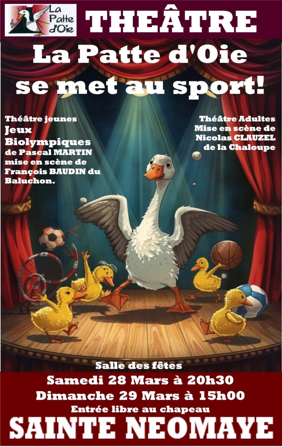Théâtre La Patte d'Oie se met au sport !