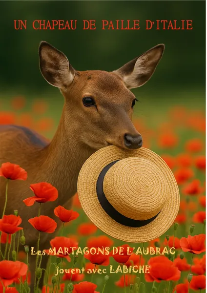 Théâtre Un chapeau de paille d'Italie par la troupe des Martagons de l'Aubrac