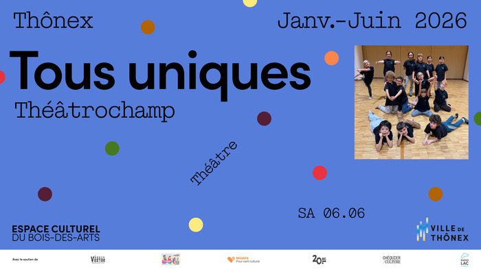 Tous uniques Espace culturel du Bois-Des-Arts Thônex Tous uniques Espace culturel du Bois-Des-Arts Thônex