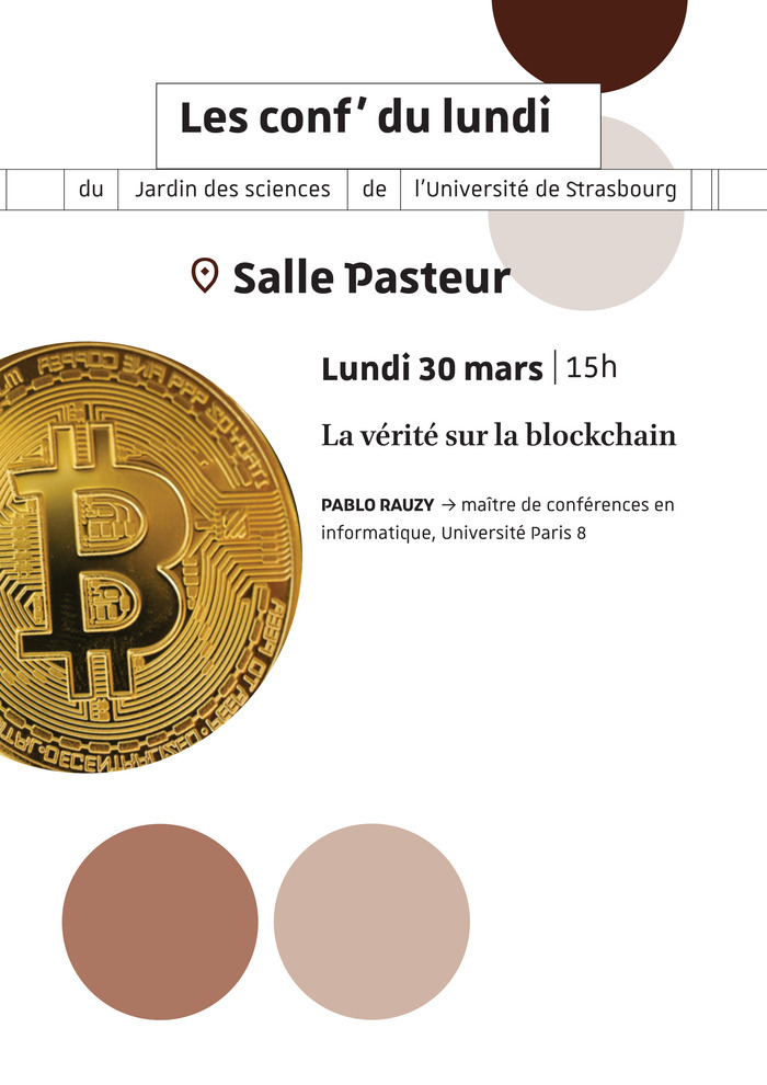 Toute la vérité sur les blockchains Palais universitaire de Strasbourg Strasbourg