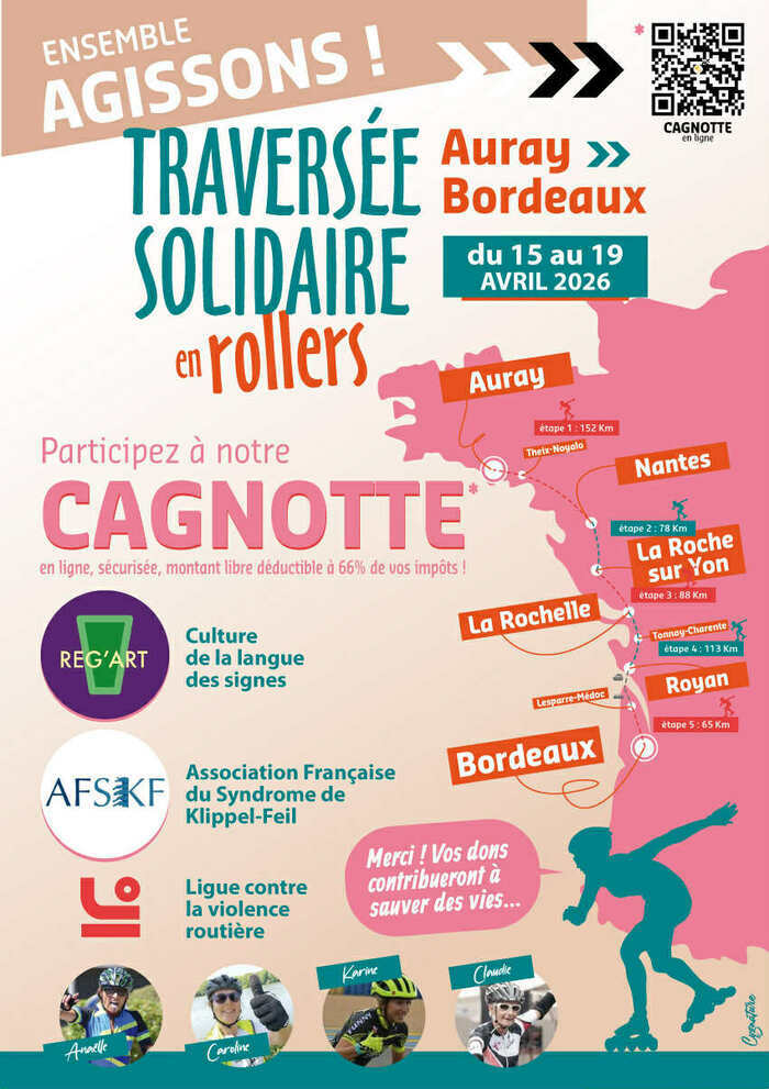 Traversée Solidaire en Roller Parc des Chantiers