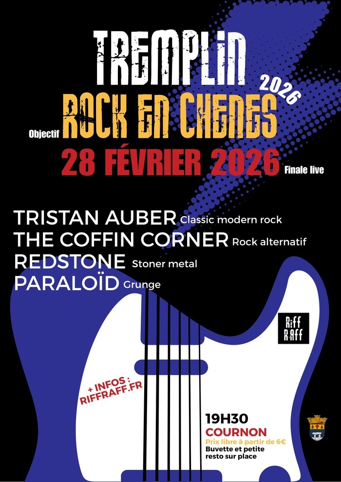 TREMPLIN ROCK EN CHÊNES | FINALE LIVE Salle socio-culturelle de Cournon Cournon