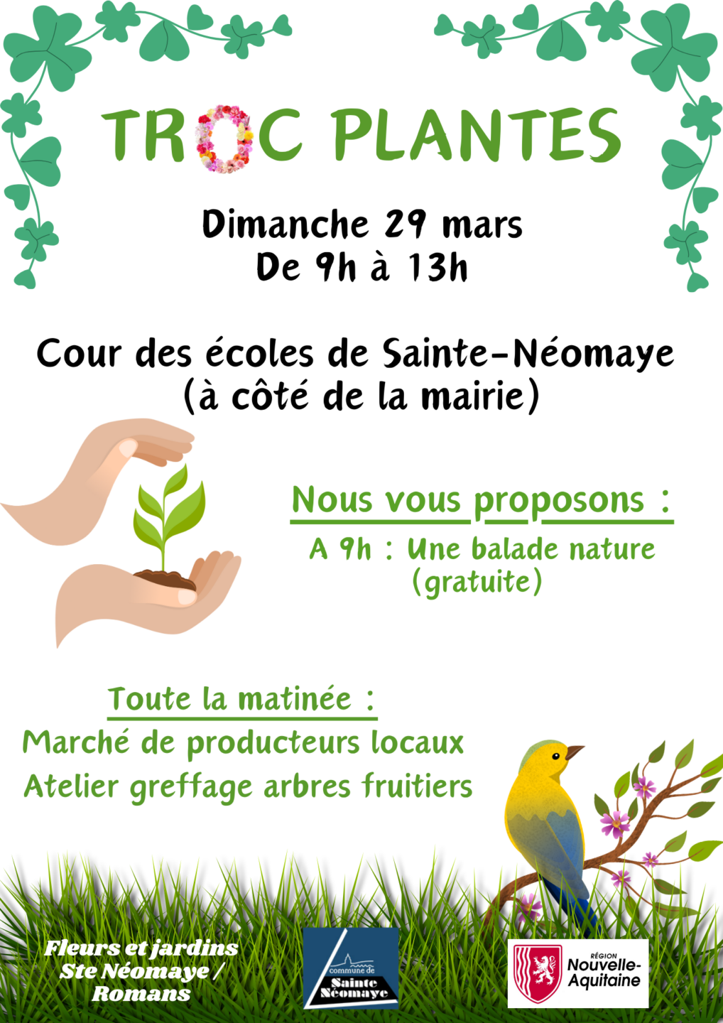 Troc plantes à Sainte-Neomaye