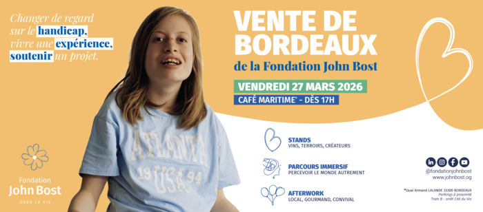 Vente de Bordeaux de la Fondation John Bost Café Maritime Bordeaux