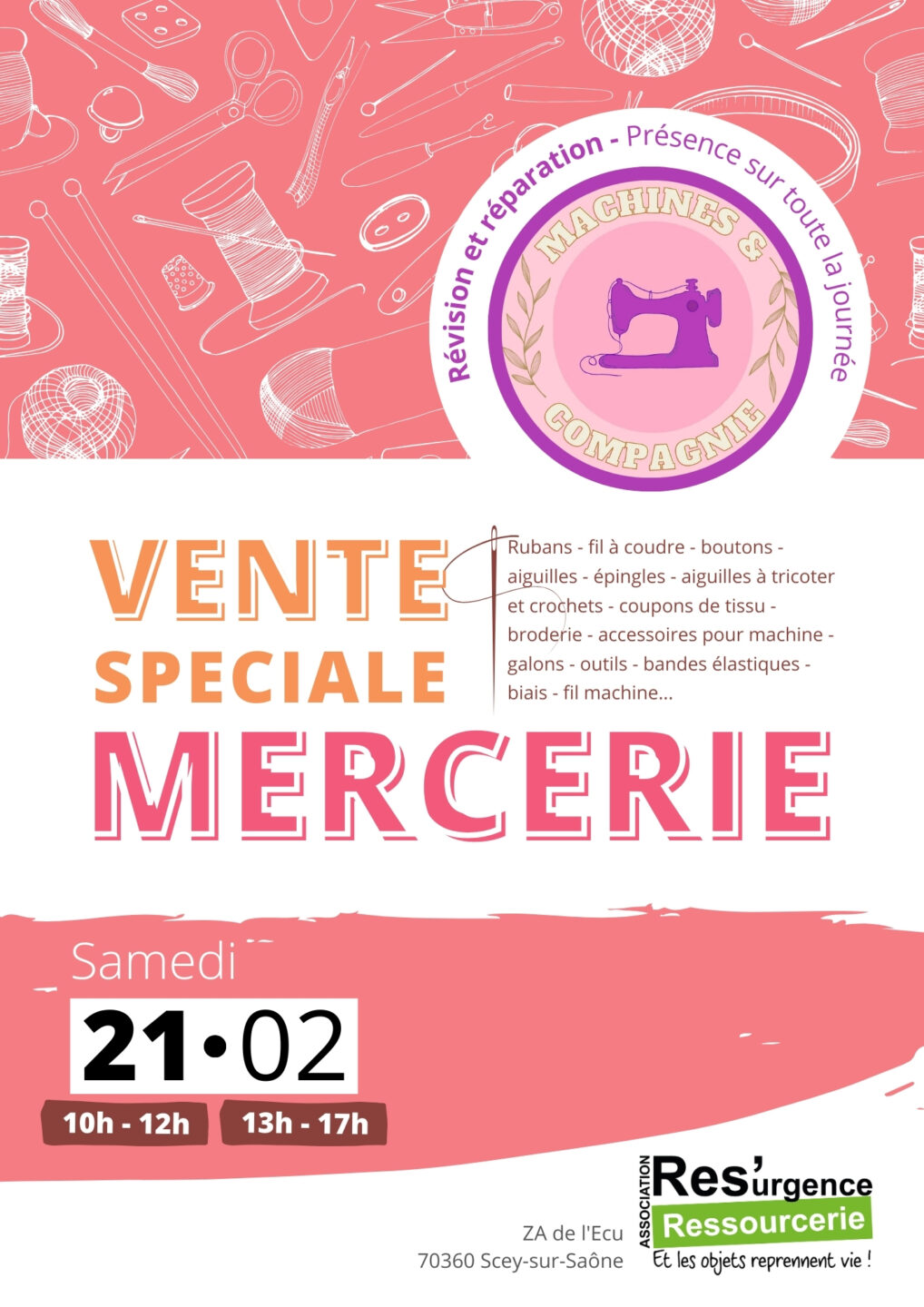 Vente spéciale mercerie