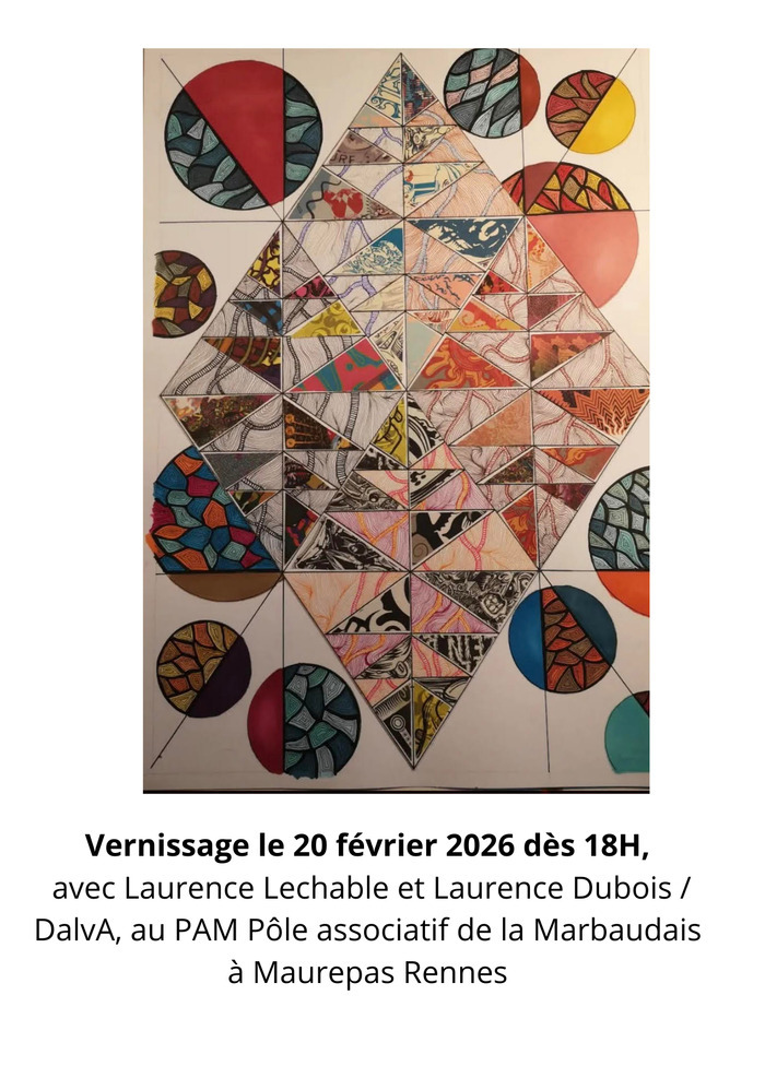 Vernissage de deux Femmes artistes peintres PAM pôle associatif de la marbaudais Rennes Vendredi 20 février Vernissage de deux Femmes artistes peintres PAM pôle associatif de la marbaudais Rennes