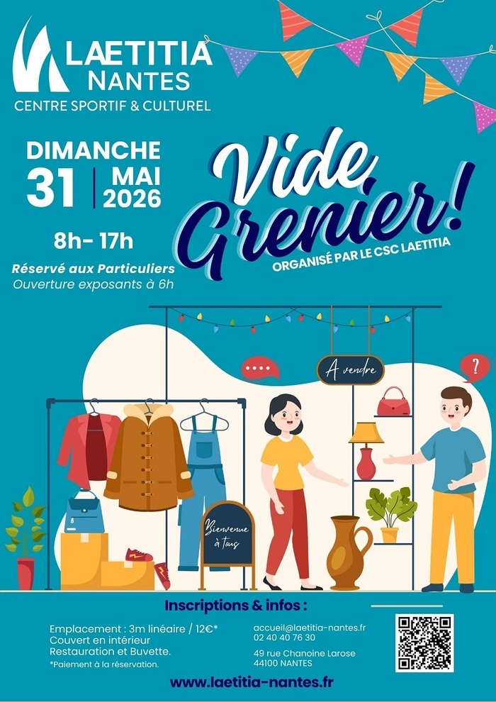 Vide-grenier de la Laetitia Centre Sportif et Culturel La Laëtitia Nantes